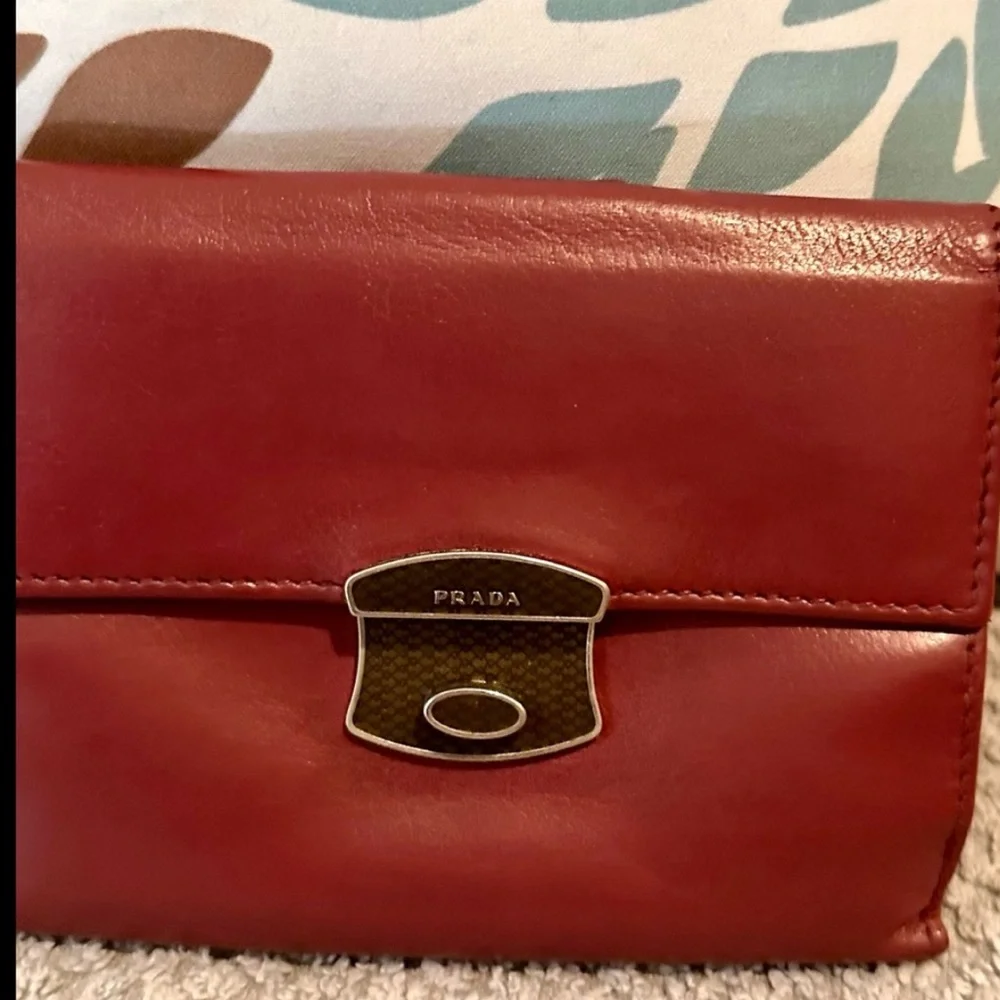 Prada Vintage Burgundy Leather Wallet - Picture 7 of 13